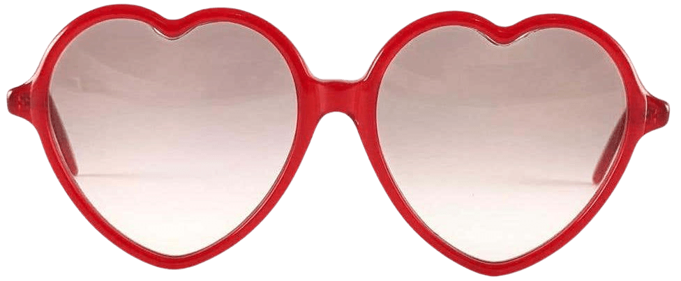 New Vintage Anglo American Hearts OP2 Red Sunglasses 1980 Made in England For Sale at 1stDibs