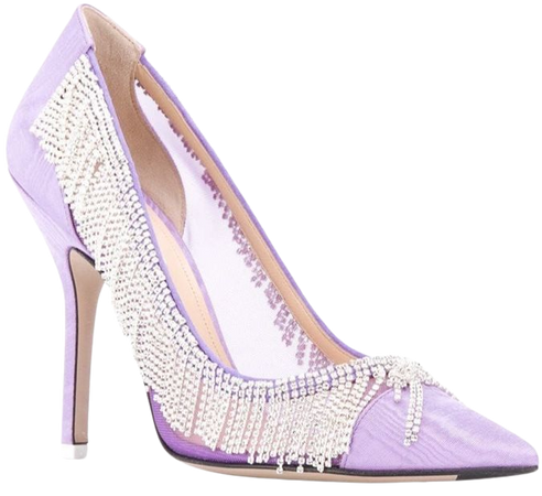 ATTICO Lilac Crystal Heels