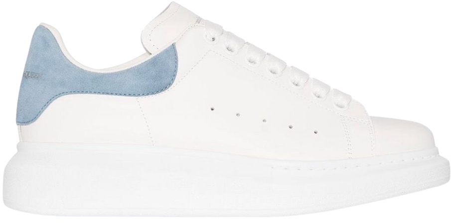 Alexander McQueen Oversized Sneakers: white/blue (Farfetch)