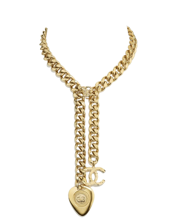 Necklace, metal, golden - CHANEL
