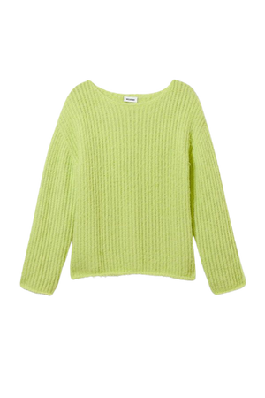 Tone Open Structure Sweater - Bright Yellow - Weekday WW