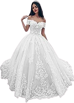 Amazon.com: Ever-Pretty Wedding Dress Womens A Line Off Shoulder High Low Long Evening Dress Wedding Ball Gowns White US16 : Clothing, Shoes & Jewelry