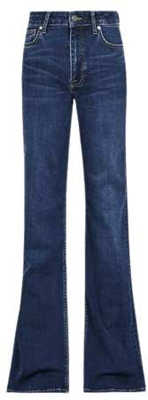 Adally Dark Blue Relaxed Wide Leg Jeans – REISS