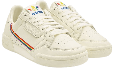 Adidas Originals - Continental 80 Pride Leather Sneakers - white