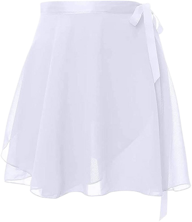 Amazon.com: HiDance Ballet Skirt Chiffon Wrap Dance Skirt for Girls/Women, White : Clothing, Shoes & Jewelry