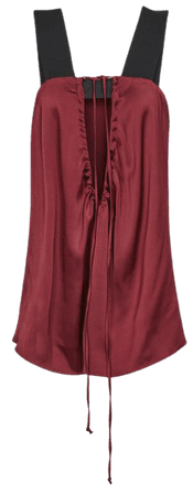 Lauren Red Strap Detail Satin Camisole – REISS