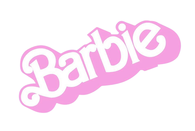 barbie logo hologram gradient