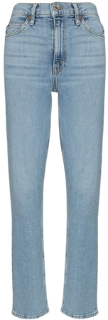 RE/DONE high-waisted straight-leg jeans - FARFETCH