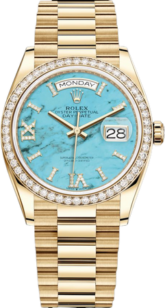 Rolex Day-Date 36 Watch: 18 ct yellow gold - M128348RBR-0037