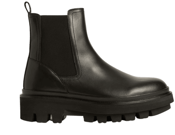 ALLSAINTS US: Womens Bea Leather Boots (black)