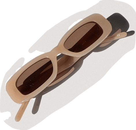 beige brown nude sunglasses