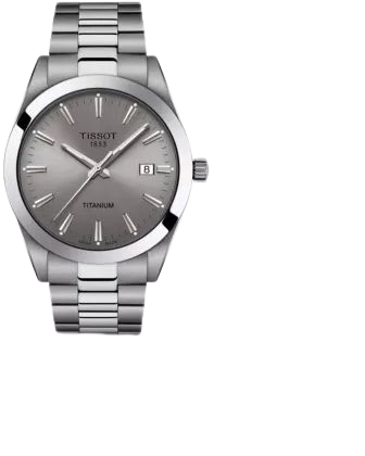 TISSOT - T1274104408100 Gentleman titanium quartz watch | Selfridges.com