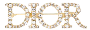 Dio(r)evolution Brooch Gold-Finish Metal and White Crystals - Fashion Jewelry - Women's Fashion | DIOR