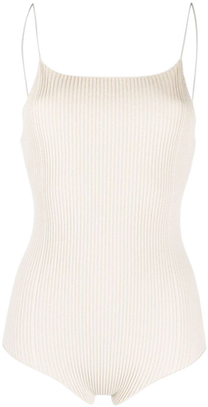 AERON ribbed-knit Vest Bodysuit - Farfetch