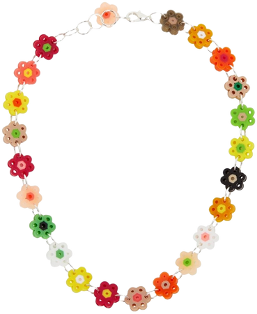 Anna sui Daisy chain flower necklace