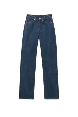 Rowe Extra High Straight Jeans - Sapphire Blue - Weekday WW