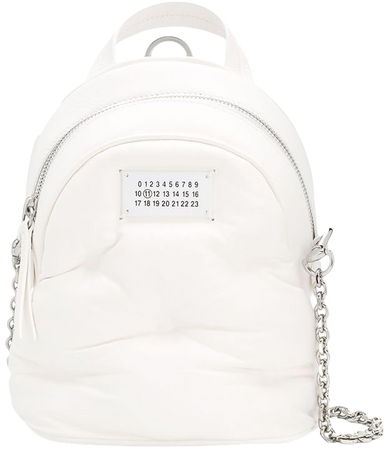 Maison Margiela quilted-effect logo-patch Mini Backpack - Farfetch