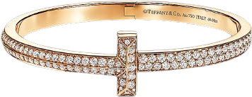 Tiffany & Co - Tiffany T: T1 Wide Diamond Hinged Bangle