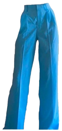 blue wide pants