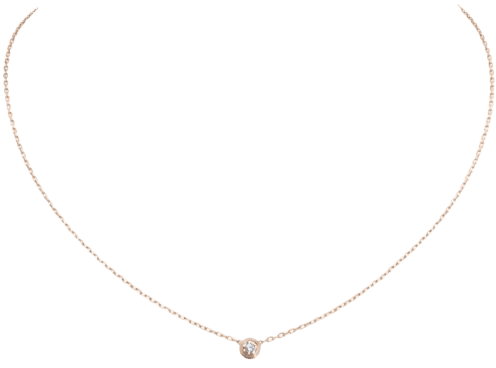 Cartier | Diamants Légers necklace, SM - Pink Gold, Diamon