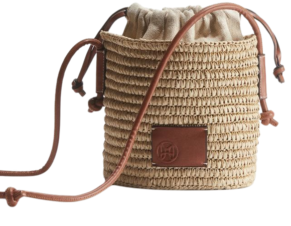 Straw Bucket Bag - Beige - Ladies | H&M US