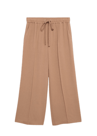 Elastic waist pants - Women | Mango USA
