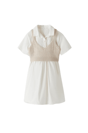 CROCHETED SHIRT DRESS | ZARA United States