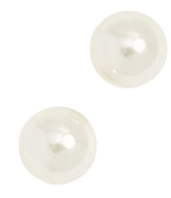 Amazon.com: Kenneth Jay Lane Women's Small Glass Pearl Post Earrings, Light Pearl, White, Off White, One Size: Jewelry