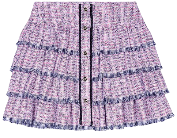 224JATRI Short tweed skirt - This week - Maje.com