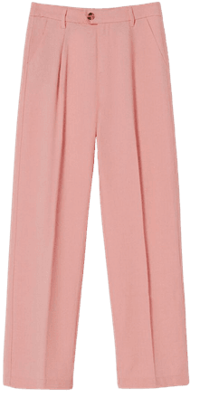 Relaxed straight fit pants - New - Woman | Bershka