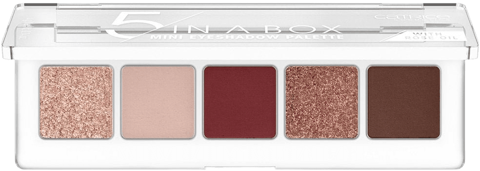Catrice Cosmetics 5 In A Box 060 Vivid Burgandy Look 5 Colour Mini Eyeshadow Palette - Makeup - Free Delivery - Justmylook