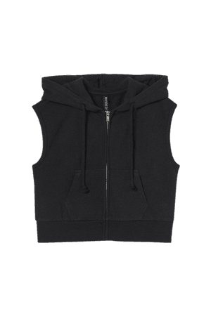 Hooded Sweatshirt Vest - Black - Ladies | H&M US