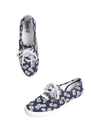 Keds Spring Into Action Canvas Sneaker Navy Floral | ModCloth