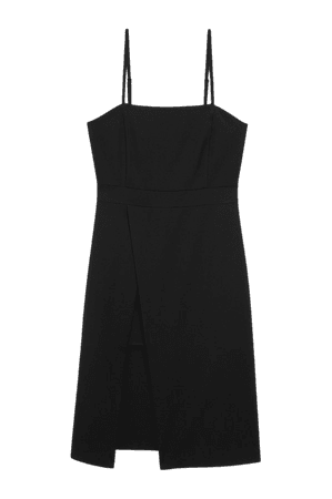 Midi spaghetti strap dress - Black - Midi dresses - Monki WW