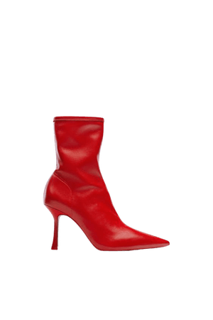 HIGH-HEEL LEATHER ANKLE BOOT | ZARA United States