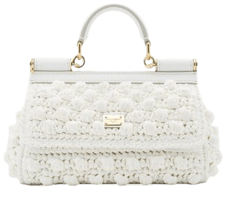 Small Sicily Crocheted Raffia Top Handle Bag By Dolce & Gabbana | Moda Operandi