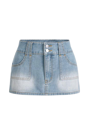 Jean short skirt