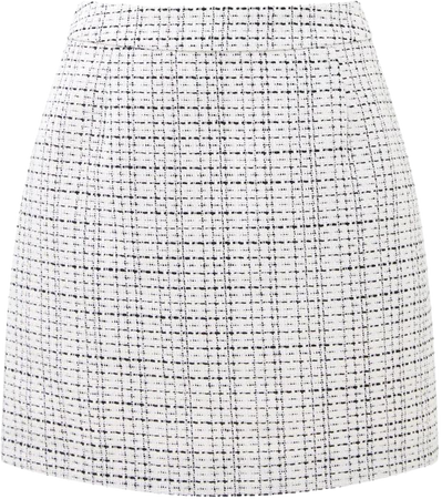 Effie Boucle Skirt Classic Cream/Blackout | French Connection US