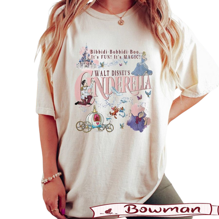 BM® Vintage Disney Cinderella Comfort Colors Shirt