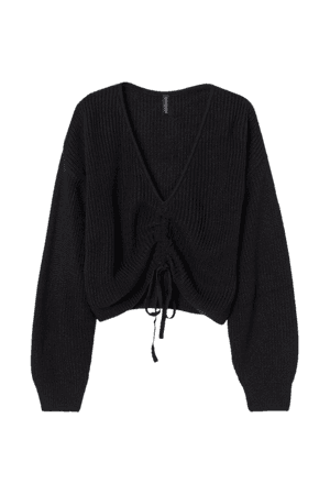 Knitted jumper - Black - Ladies | H&M GB