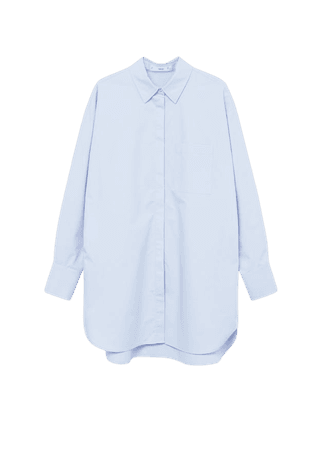 Oversize poplin shirt - Women | Mango USA