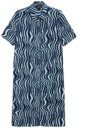 Midi shirt dress - Dizzie stripes - Monki WW
