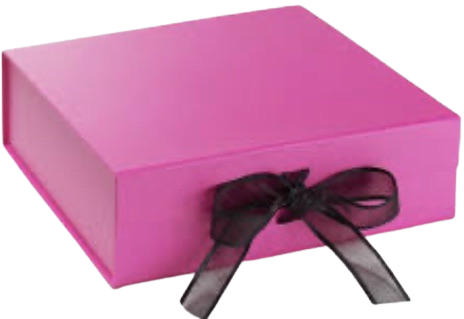 pink and black gift box