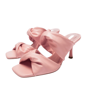 ruched strap sandals