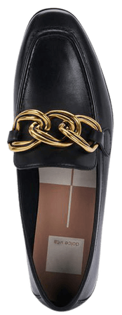 CRYS LOAFERS IN BLACK LEATHER – Dolce Vita
