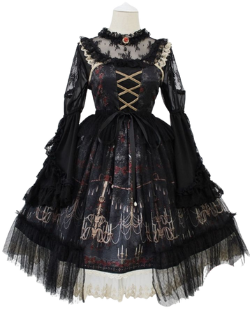 Gothic Lolita dress black
