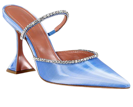 Shop Amina Muaddi Gilda Crystal-Embellished Leather Mules | Saks Fifth Avenue