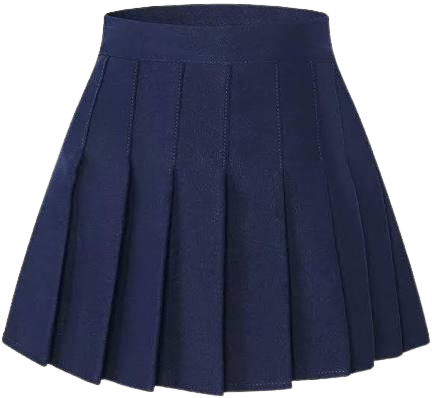 sold pleated mini skirt navy blue