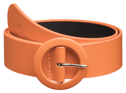 orange leather Pop belt