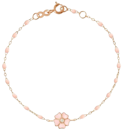 pink flower bracelet